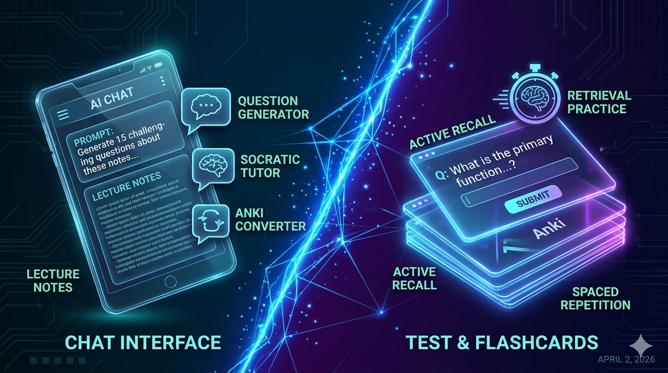 AI-Powered Active Recall: How to Turn Any Lecture into an Instant Test