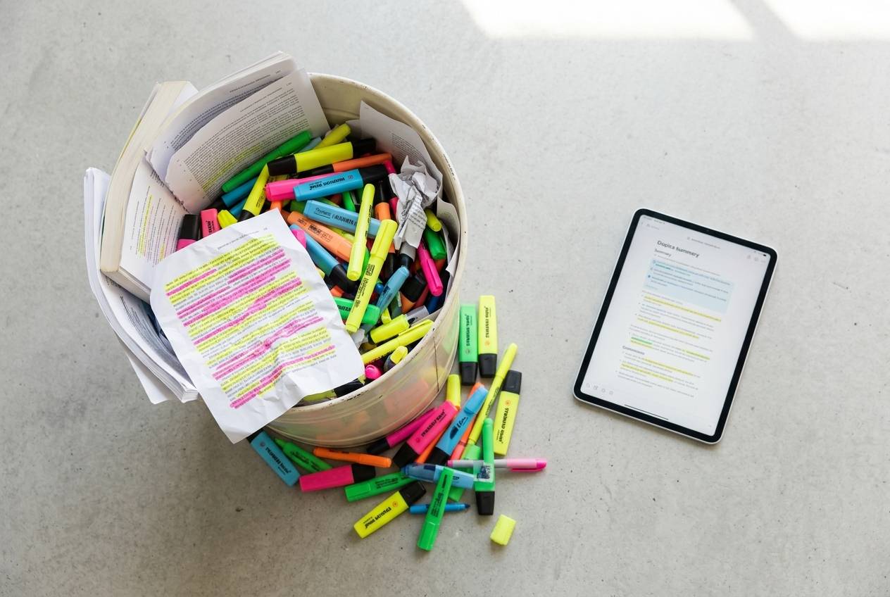 Bin the highlighters: Why manual reading is a waste of your tuition fees