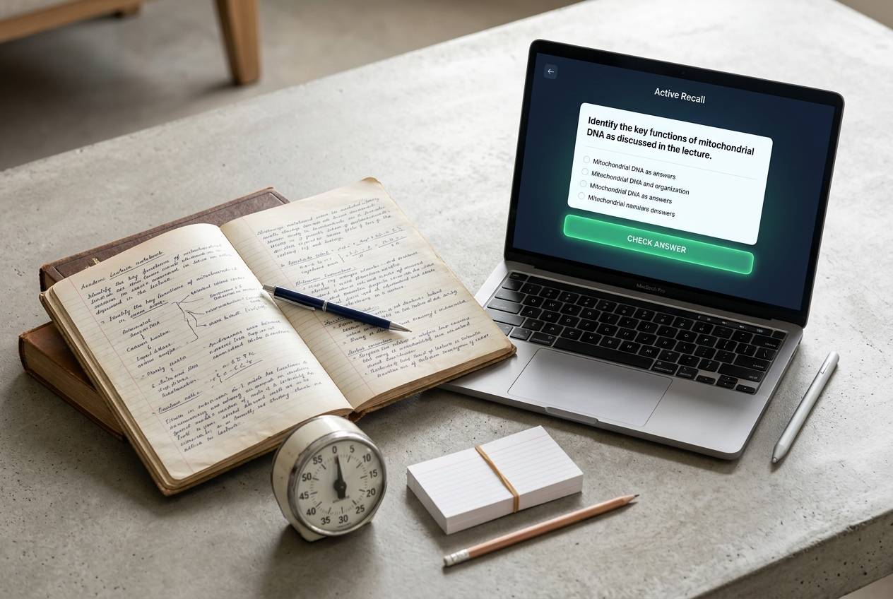 AI-Powered Active Recall: How to Turn Any Lecture into an Instant Test